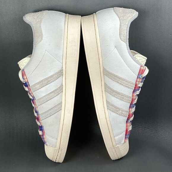 ADIDAS SUPERSTAR ‘PLAID’ WONDER WHITE Sneaker shoes mens size 11.5 - Picture 5 of 8